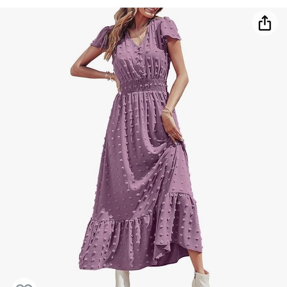 Dresses & Skirts - Light Purple Prettygarden short ruffled tiered maxi dress